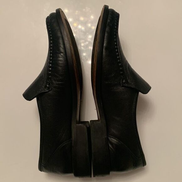 Steeple Gate Made in Brazil Men’s Leather Black Slip On Loafer Size 9 - Picture 7 of 15